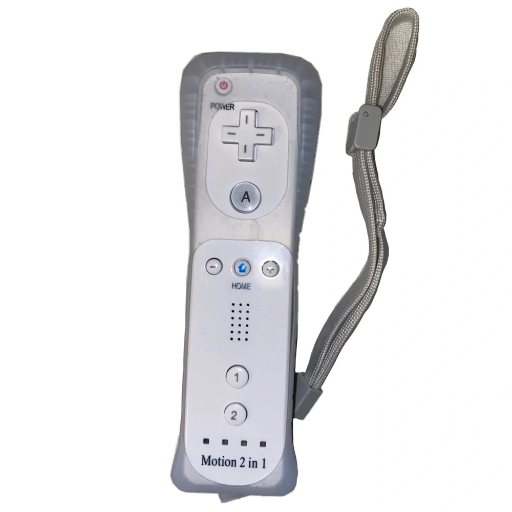 Nintendo Wii & Wii U Motion 2 in 1 Controller & Nunchuck Remote, White 2PCS